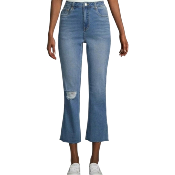 Anthropologie Denim - Anthropologie Avec Les Filles cropped high-waisted jeans Straight raw hem.